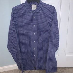 Billy Reid Standard Cut Dress Shirt